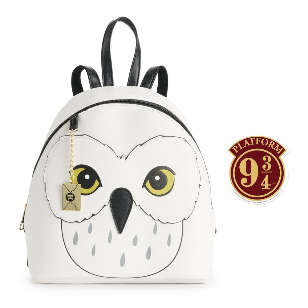 Harry Potter Mini Hedwig Backpack with Platform 9 3/4 Gadget Sticker Decal